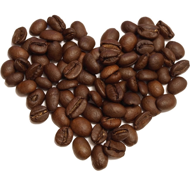 心形咖啡豆 各类咖啡豆的图片