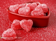 红色糖果图片素材 糖果礼物手工制作心形