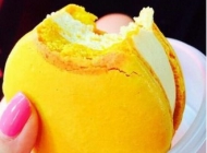 芒果味的马卡龙 马卡龙芒果干饼酸奶棒