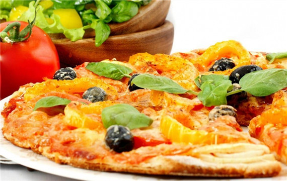 水果披萨的图片高清 好看精致的蔬菜披萨图片