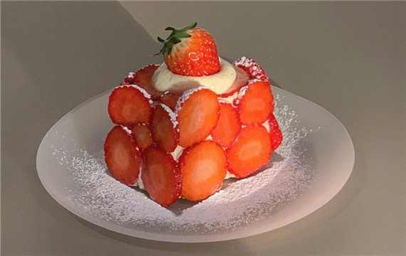 吃货王夕夕冰皮蛋糕草莓味 oriental东方人草莓味蛋糕