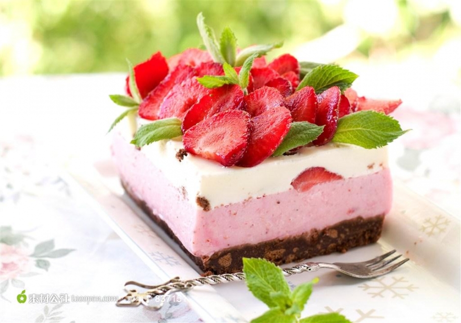 精美草莓蛋糕图 女士水果蛋糕创意新款图片