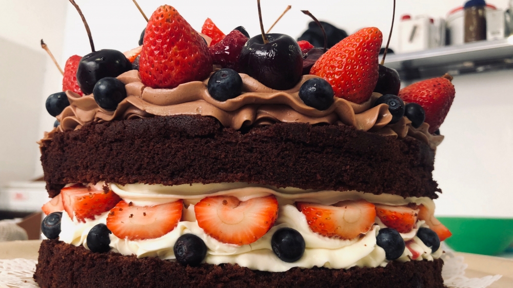 水果奶油蛋糕图片简单又漂亮 香甜幼滑的水果奶油蛋糕图片