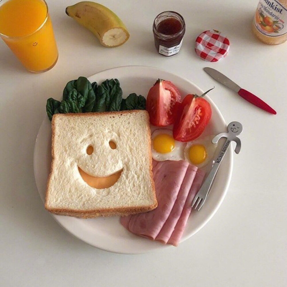 营养早餐开启美好的一天图片 阳光快乐早餐图片