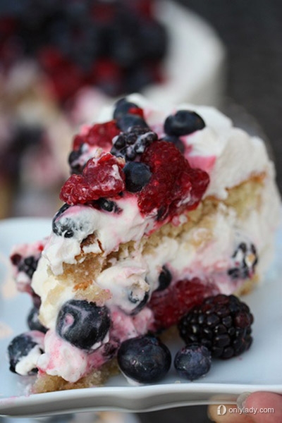 蛋糕层层叠叠 超好看的叠层水果蛋糕