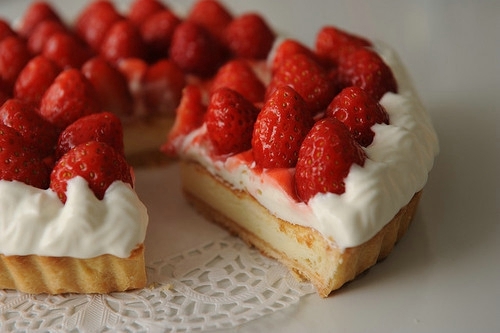 草莓奶油蛋糕甜品图片高清 草莓蛋糕甜品图片大全