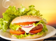 汉堡包美食海报 汉堡包宣传海报图片