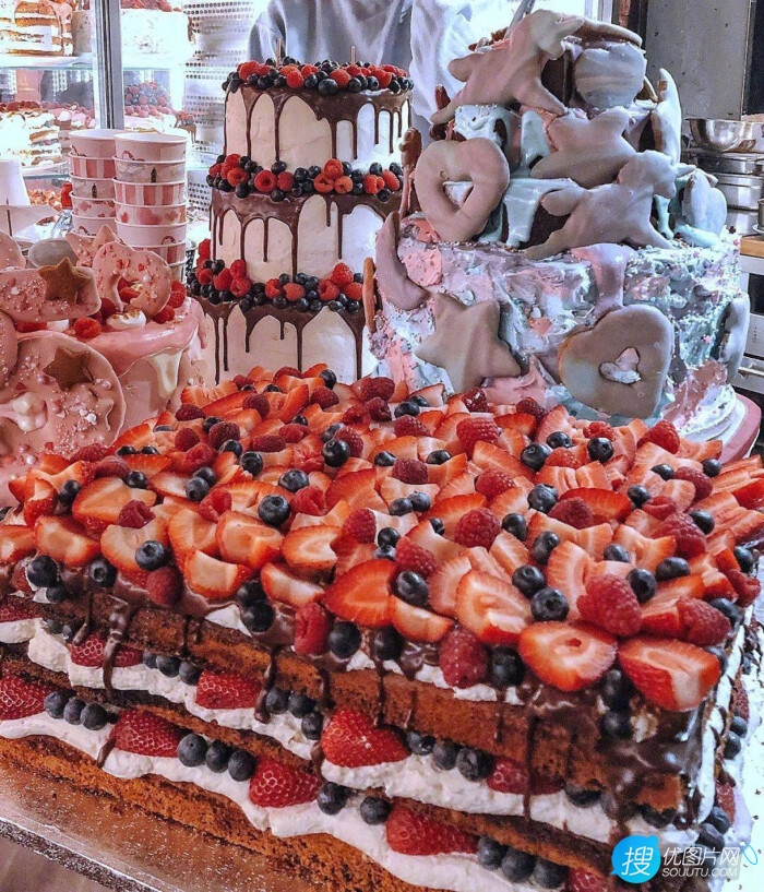 欧式水果巧克力蛋糕做法 巧克力水果蛋糕图片儿童