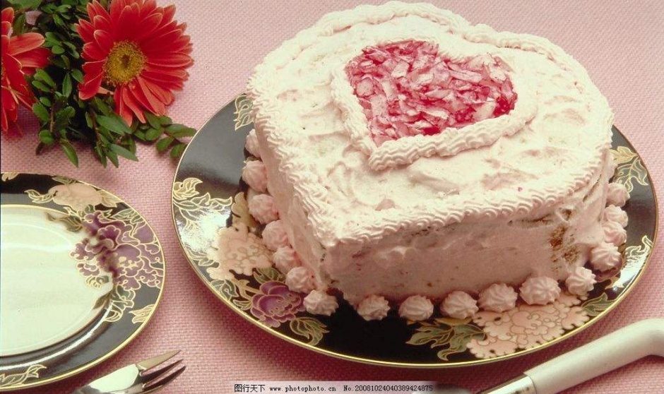 浪漫心形蛋糕图片大全 心形蛋糕照片