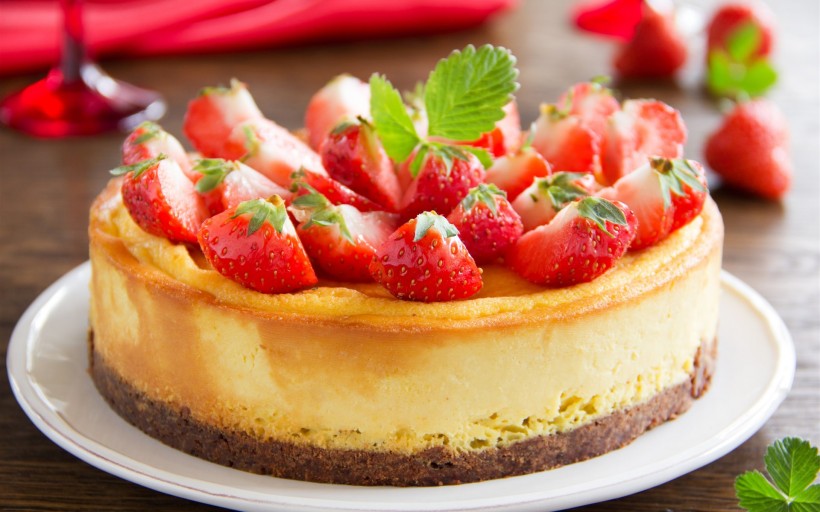 没有草莓的草莓蛋糕造型图片 最好看的草莓蛋糕图