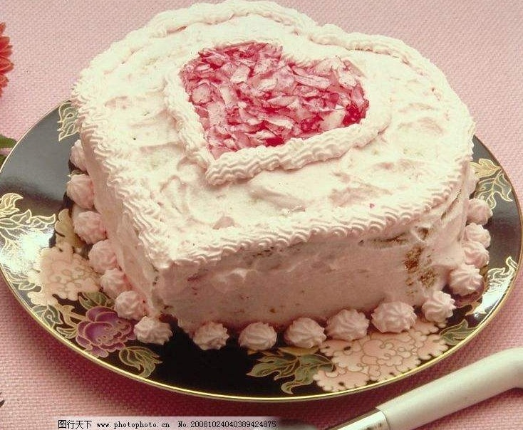浪漫心形蛋糕图片大全 心形蛋糕照片