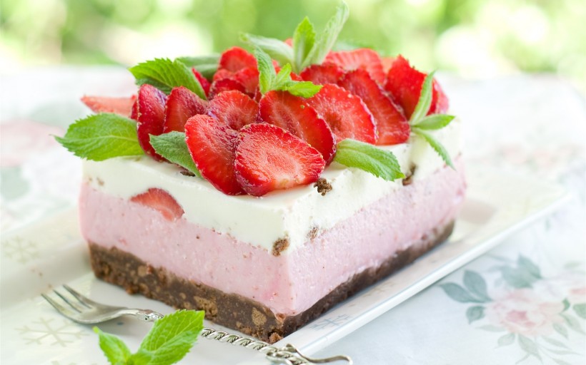 没有草莓的草莓蛋糕造型图片 最好看的草莓蛋糕图